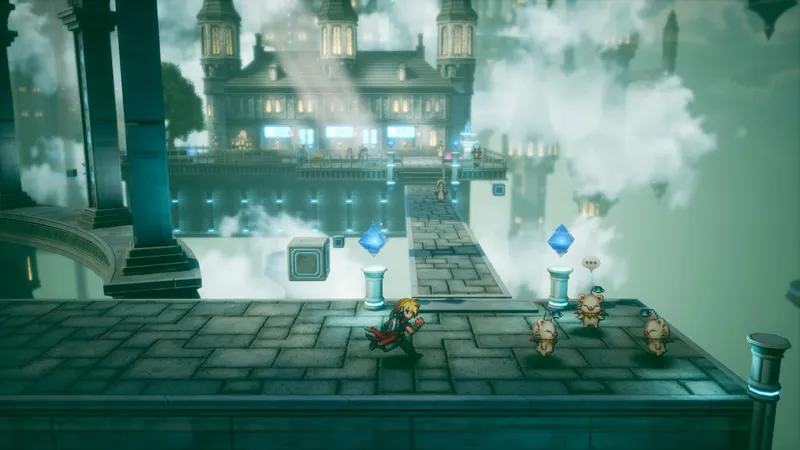 Party exploring a temple from the Steam screenshot gallery