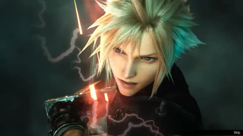 Cloud character close-up from the Steam screenshot gallery